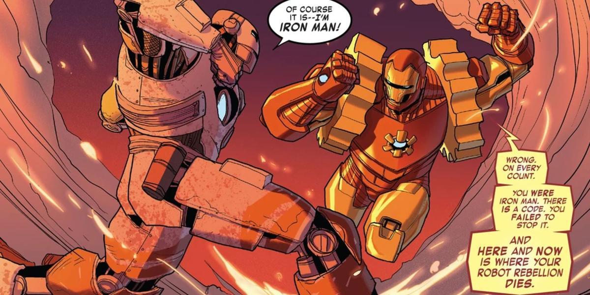 Arno Homem de Ferro 2020 vs Tony Stark irmão Homem de Ferro volume 5