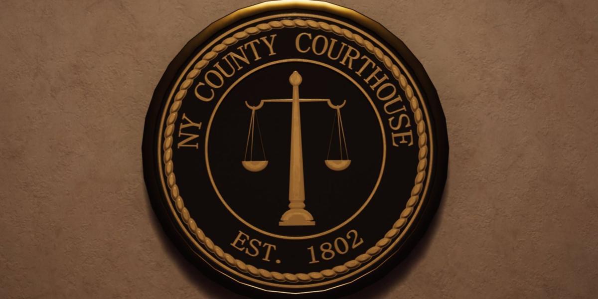 Ghostbusters Spirits Unleashed logotipo do tribunal do condado de NY