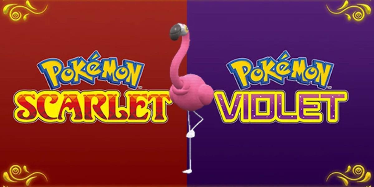Novo Pokemon Scarlet e Violet Pokemon é apenas um Flamingo