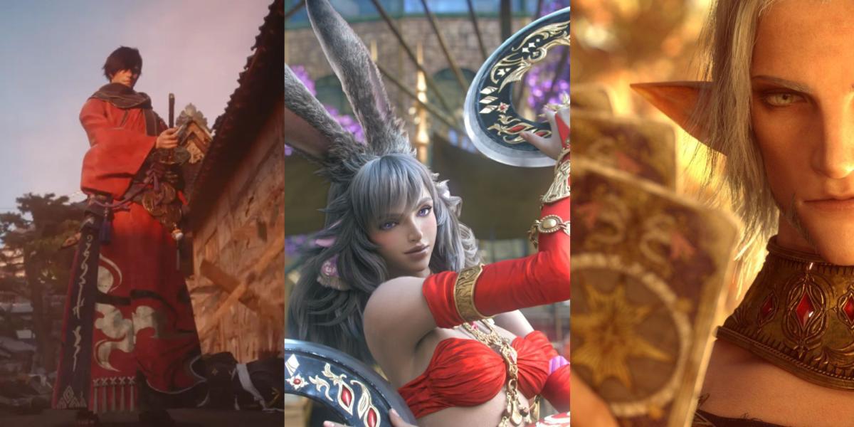 Final Fantasy 14 Samurai, Dançarino, Astrologian Trailer Shots