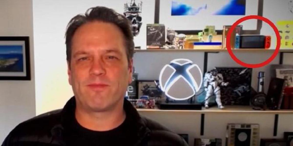 O chefe do Xbox Phil Spencer finalmente explica por que ele tem um Nintendo Switch em sua prateleira