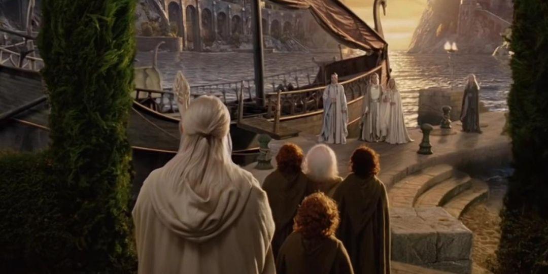 Gandalf-bilbo-frodo-greay-heavens-harbor-to-valinor-elfos-lotr