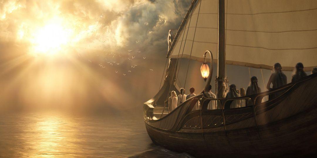 navegando para Valinor-elfos-anéis-de-poder-lotr