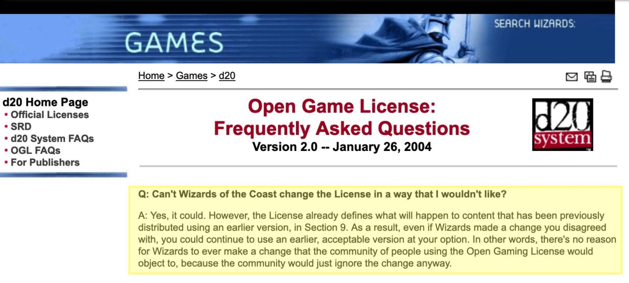O ex-vice-presidente da Wizards of the Coast não acha que Dungeons and Dragons possa revogar o antigo OGL