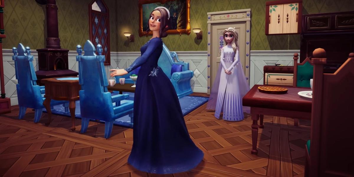 O jogador do Disney Dreamlight Valley se torna Tiana usando o criador de personagens