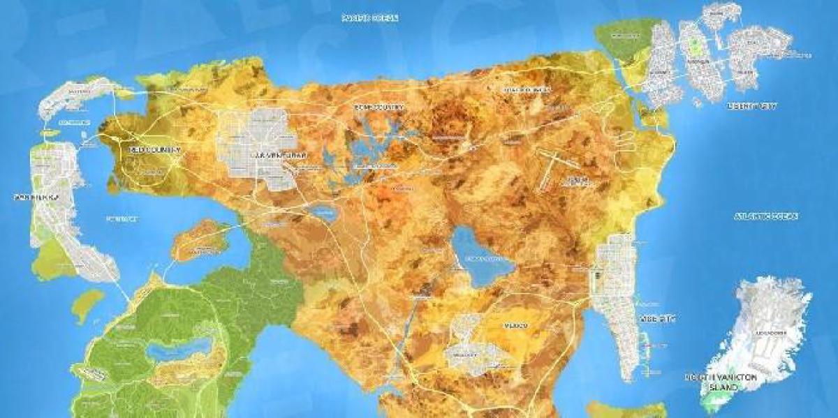 O mais recente mapa de GTA 6 Leak é quase certamente falso