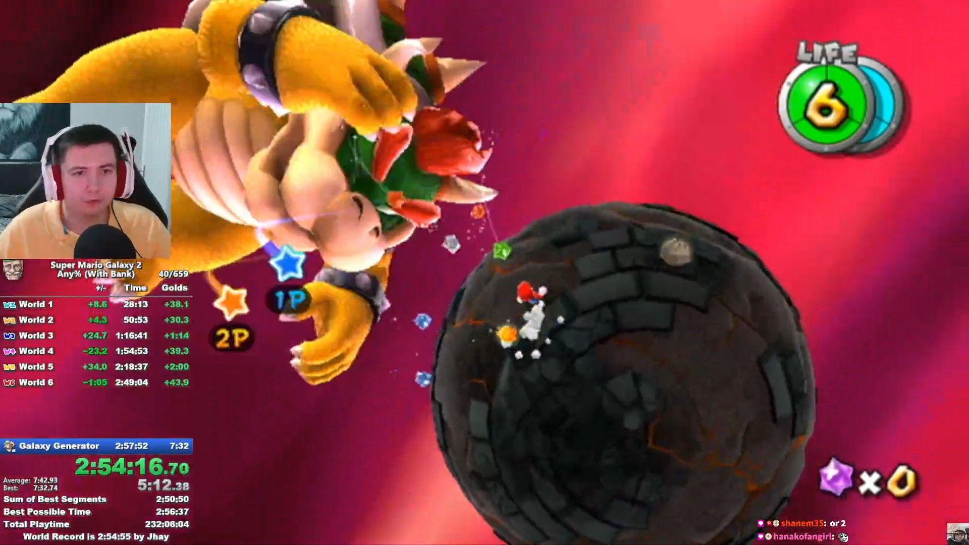 O objetivo final do Speedrunning de Jhay é manter todos os recordes mundiais do Super Mario Galaxy