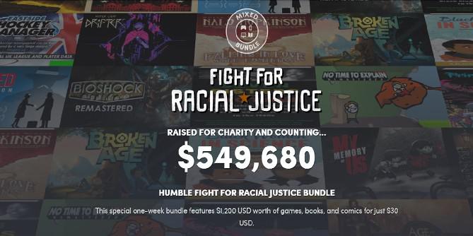 O pacote Fight For Racial Justice oferece jogos e muito mais por uma grande causa