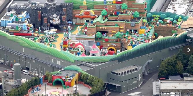 O parque temático Super Mario da Nintendo parece incrível