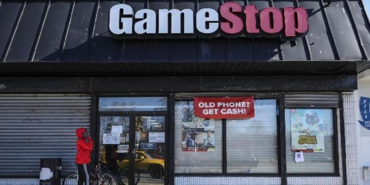 O preço das ações da GameStop cai drasticamente