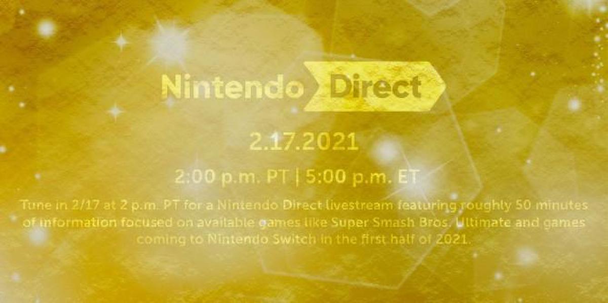 O que esperar do Nintendo Direct de 17 de fevereiro