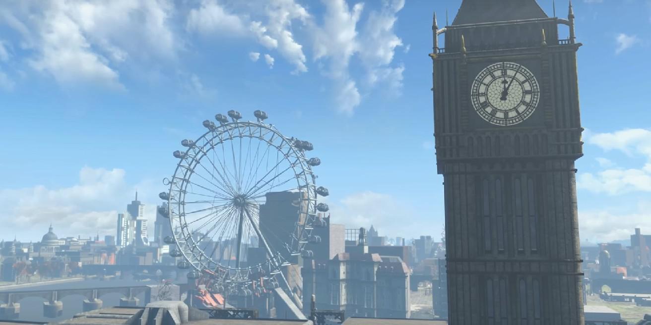 O vídeo do Fallout London Mod Progress mostra como a série pode funcionar além da América