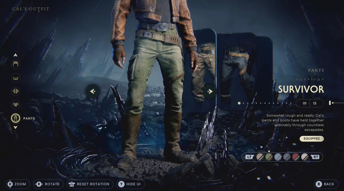 sobrevivente jedi de star wars - customização de calça cal