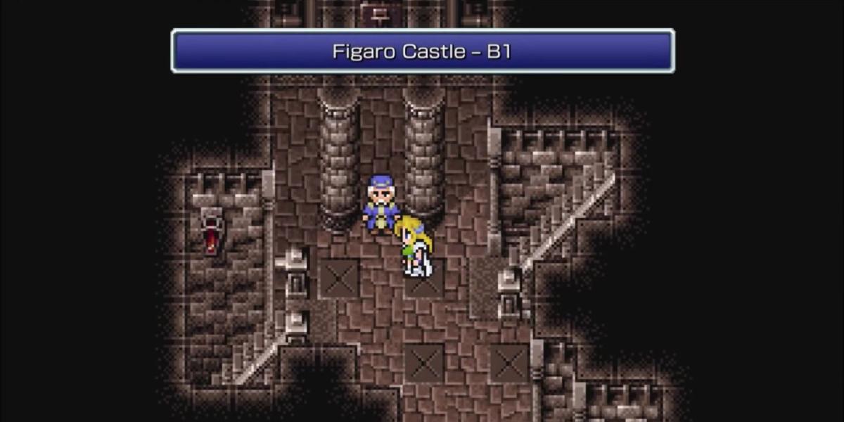 Celes no Castelo de Figaro em Final Fantasy 6
