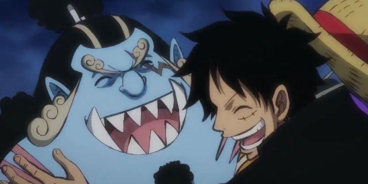 Jinbe e Luffy de One Piece