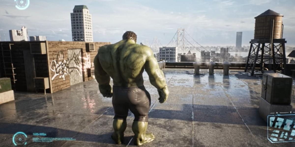 Open World Hulk Game imaginado pela Unreal Engine 5 Vídeo