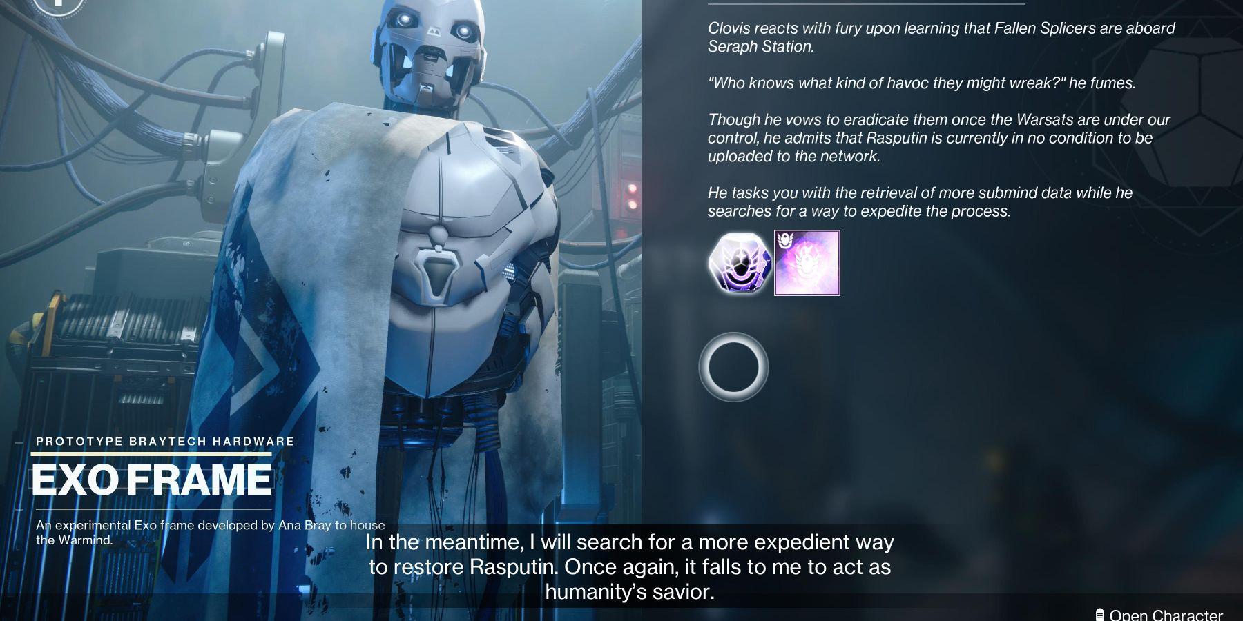 Operação de Destiny 2: o escudo de Seraph deve definir a referência para missões sazonais