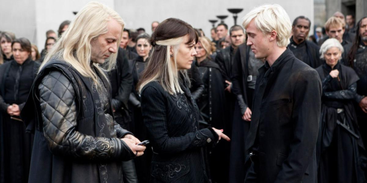 Harry Potter Lucius, Narcissa e seu filho Draco Malfoy Comensal da Morte