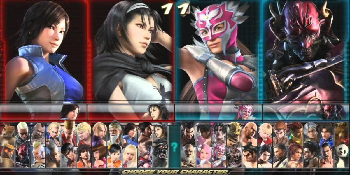 Tekken Tag Tournament 2 Escolha sua tela de personagem