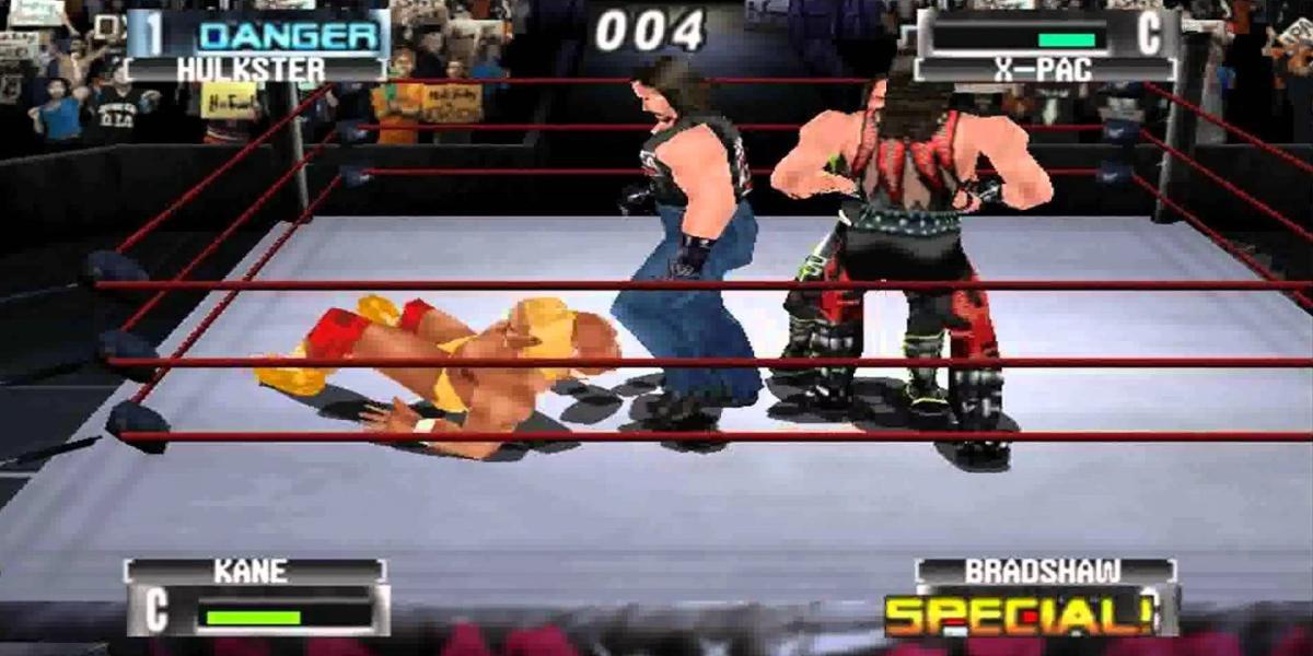 Royal Rumble com Hulk Hogan, X-Pac, Bradshaw e Kane
