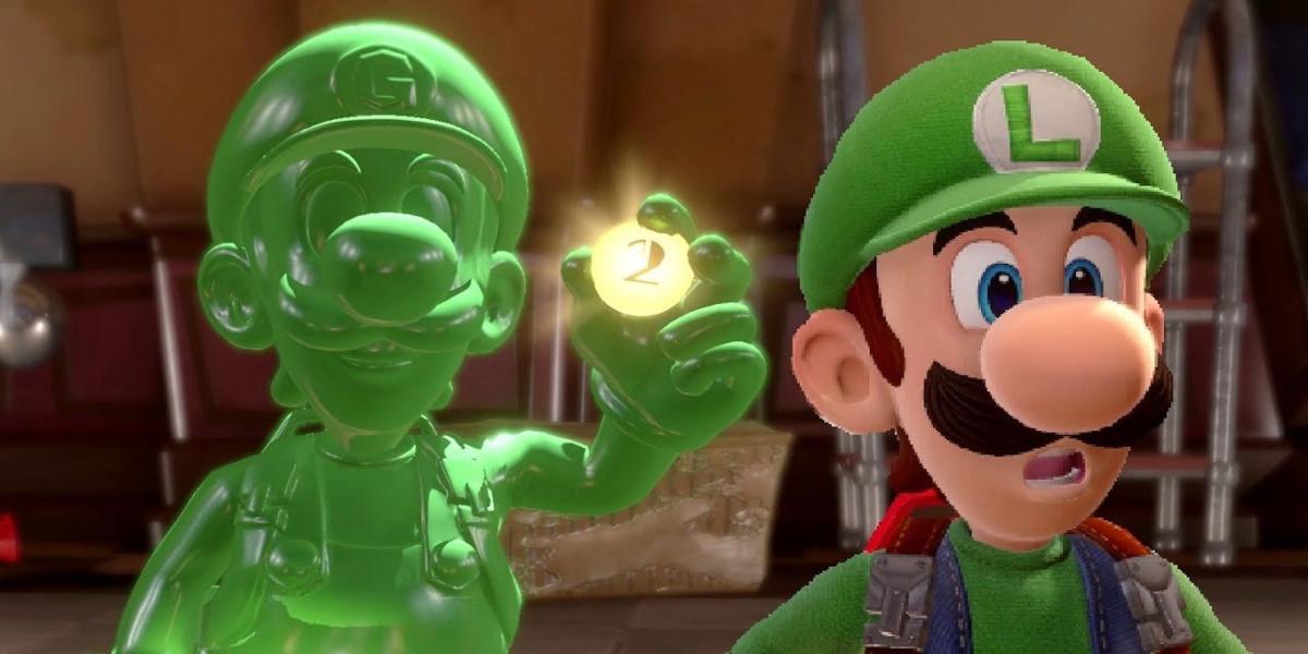 Gooigi e Luigi em Luigi's Mansion 3