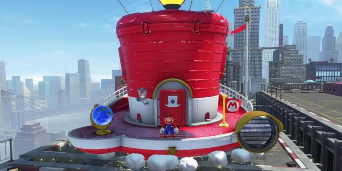 Mario e Ship em Super Mario Odyssey