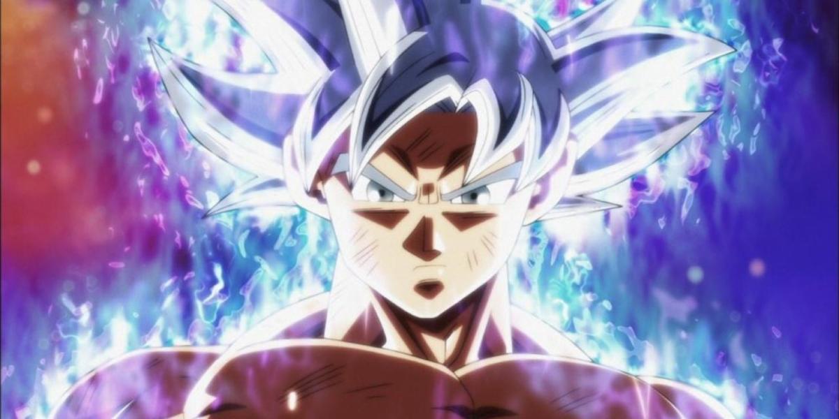 Captura de tela de Dragon Ball Super de Ultra Instinct Goku