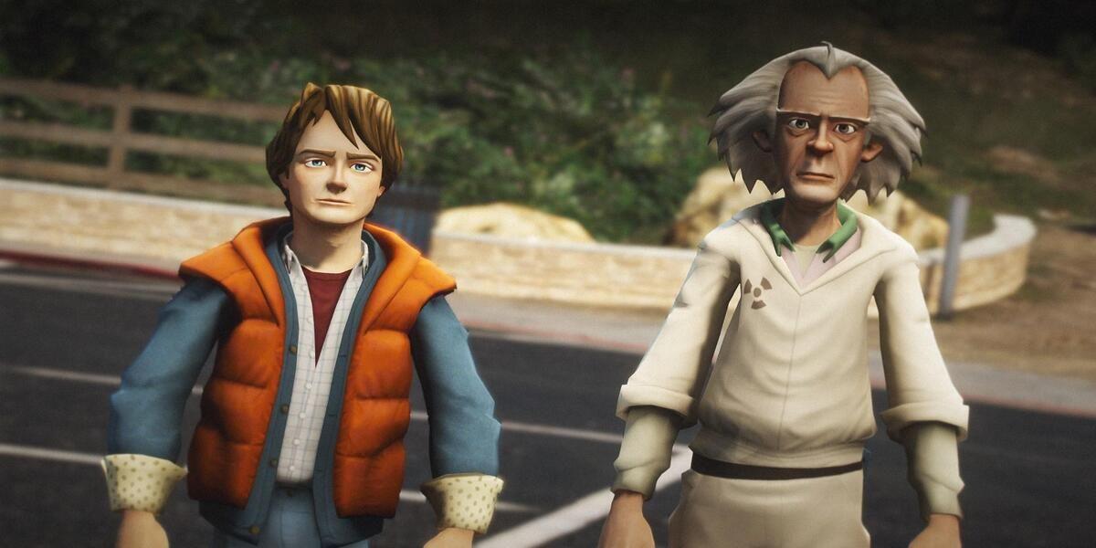Marty e Dr. Brown juntos