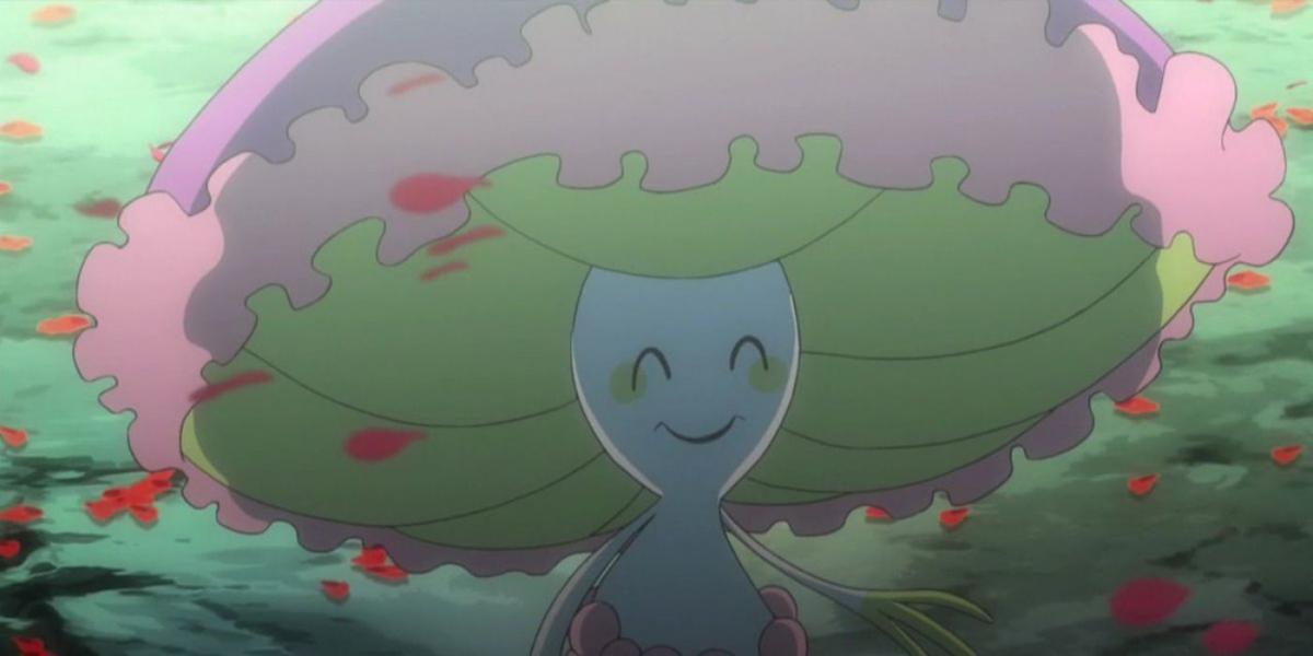 O Pokemon, Shiinotic parecendo feliz no anime