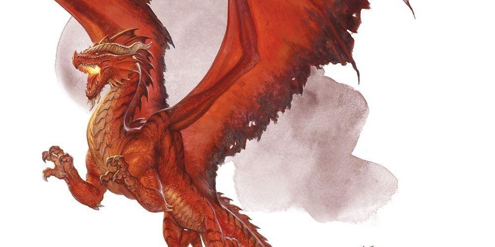 Antigo Dragão Vermelho do D&D Monster Manual