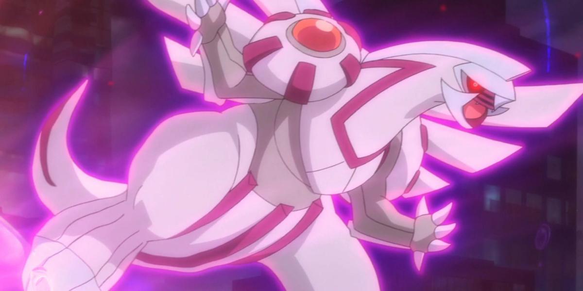 Pokemon Anime Palkia Canalizando Energia Psíquica Brilhante