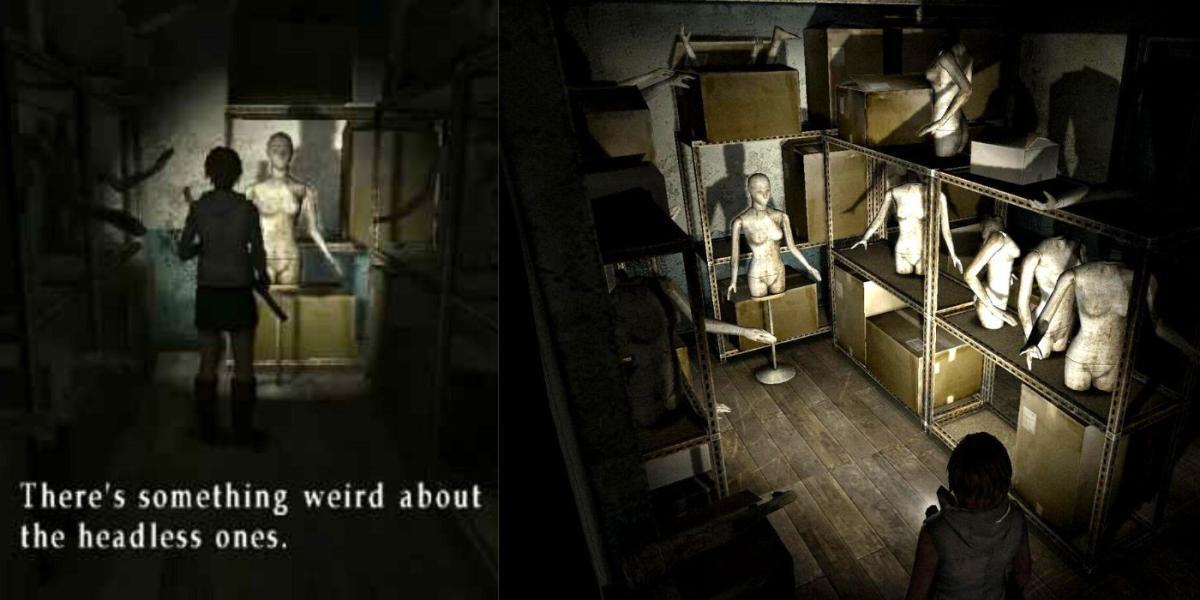 Silent Hill 3 manequim quarto frente da loja articulável