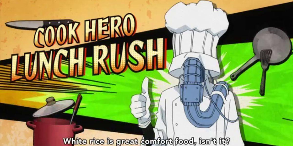 Herói cozinheiro do Lunch Rush