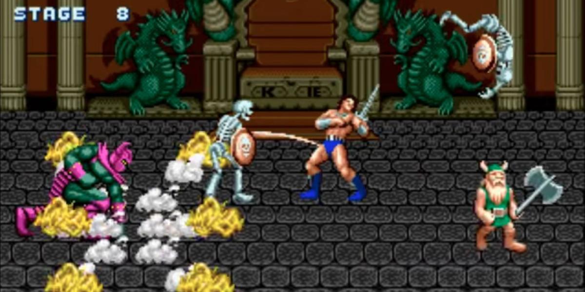 Golden Axe Sega Genesis Deathbringer Battle