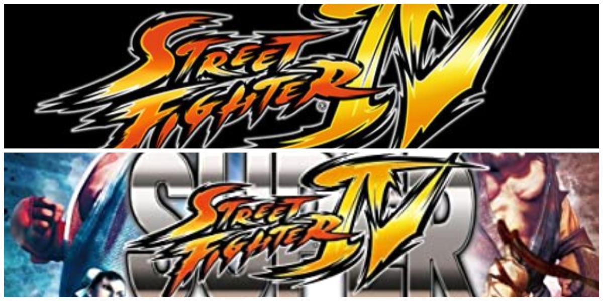 Cartões de título de Street Fighter 4 e Super Street Fighter 4