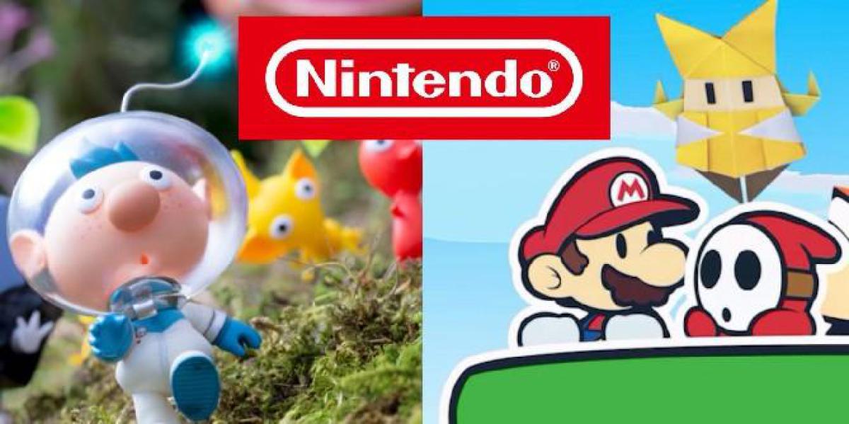 Os anúncios de Pikmin e Paper Mario da Nintendo são partes de dois campos diferentes
