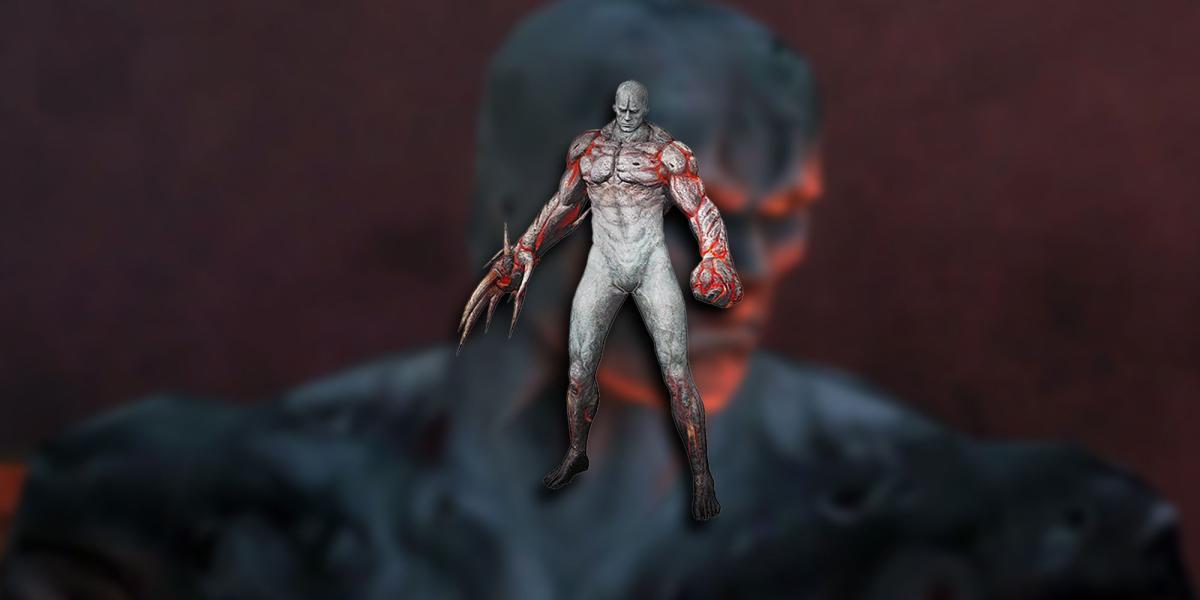 Resident Evil - PNG do T-078 em cima da imagem dele em close