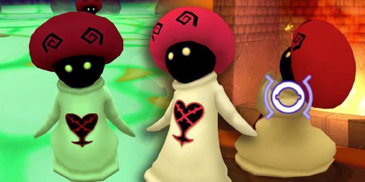 Os cogumelos brancos de Kingdom Hearts são um excelente exemplo de como projetar inimigos de truque