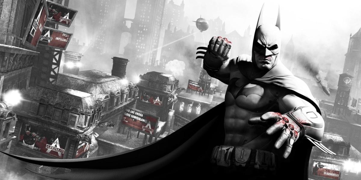batman arkham city mundo aberto super herói gênero lado conteúdo jogabilidade travessia capa deslizar