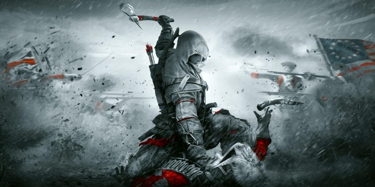 Uma imagem promocional para Assassin's Creed 3 da Ubisoft.