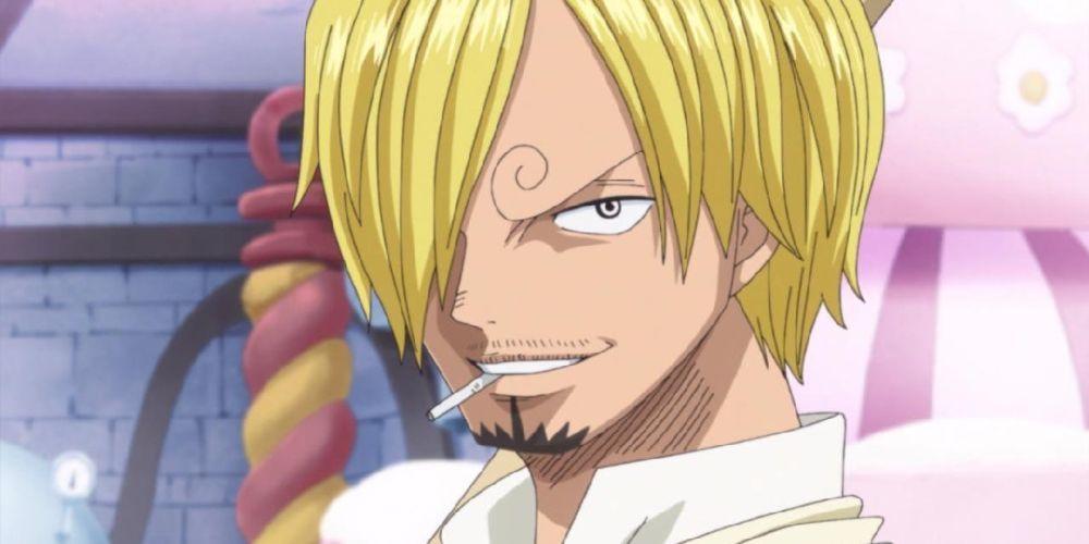 Sanji fumando em One Piece