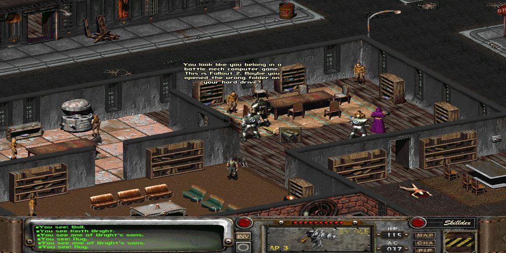 Jogador encontra um personagem autoconsciente em Fallout 2