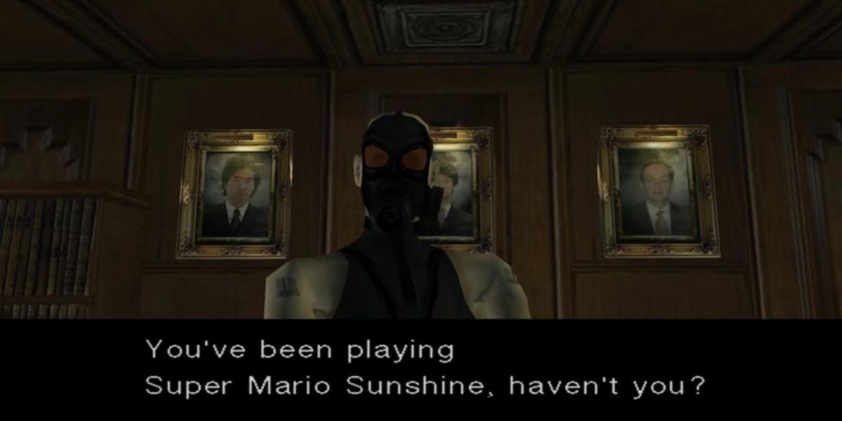 Metal Gear Easter Eggs - MGS1 Twin Snakes Mantis Mario Sunshine