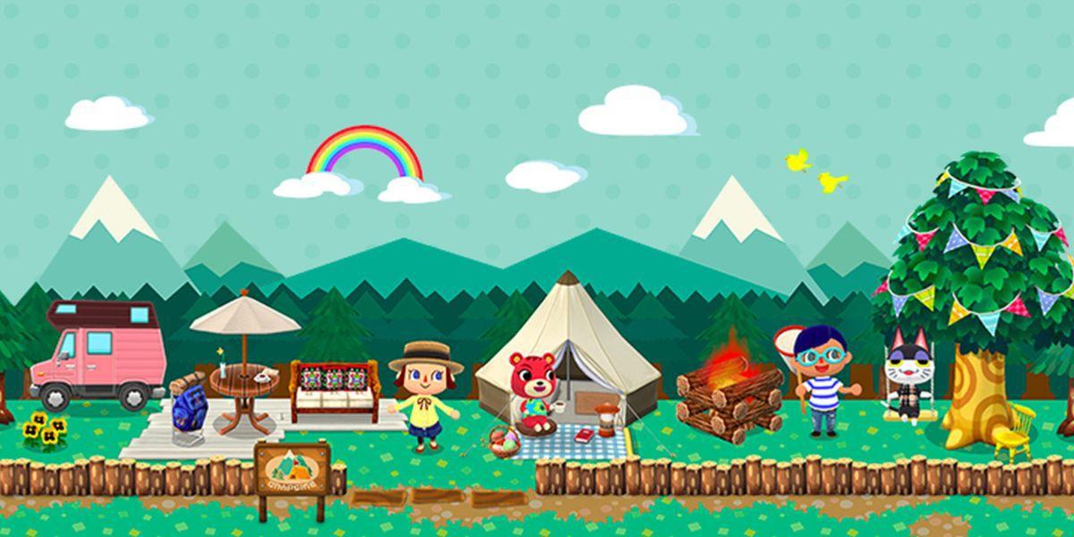 Acampamento de bolso Animal Crossing