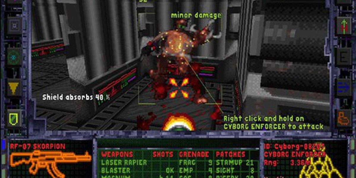 Captura de tela do System Shock
