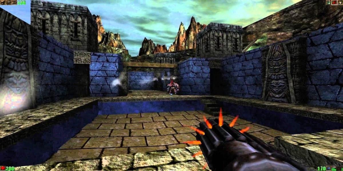 Captura de tela Unreal fps game 1998