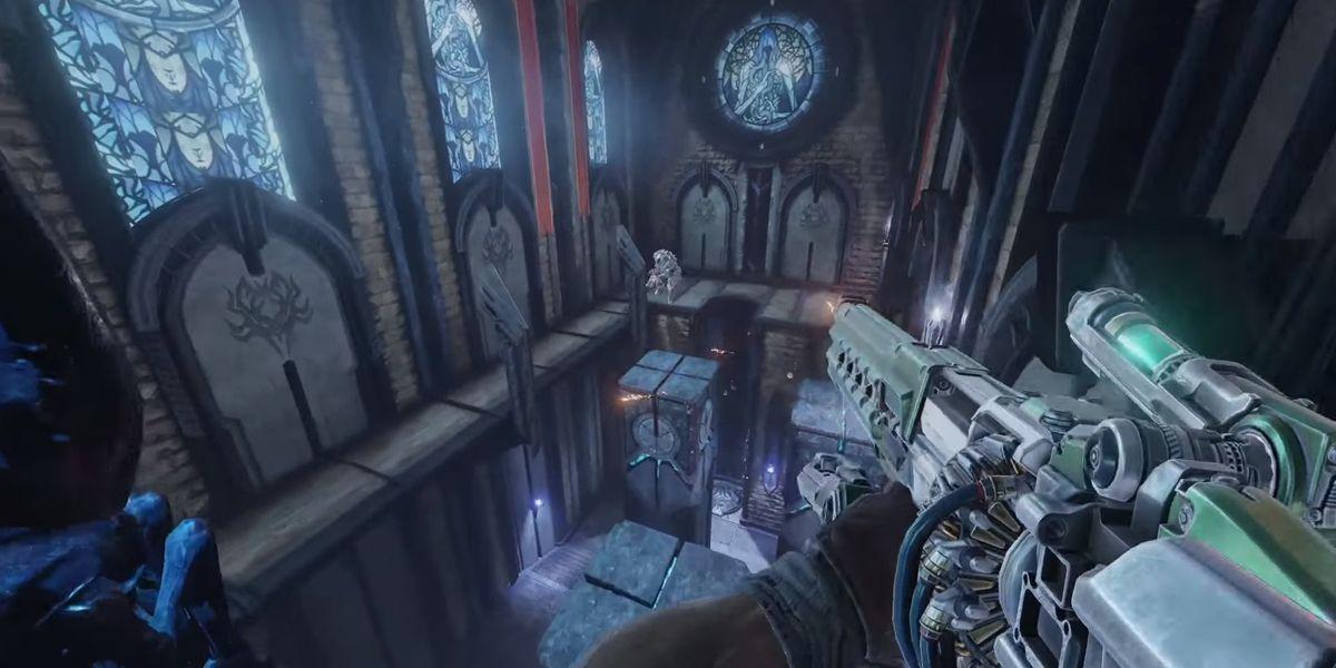 Captura de tela do interior do Quake
