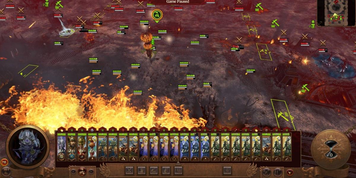 Tela de jogo Total War Warhammer 3