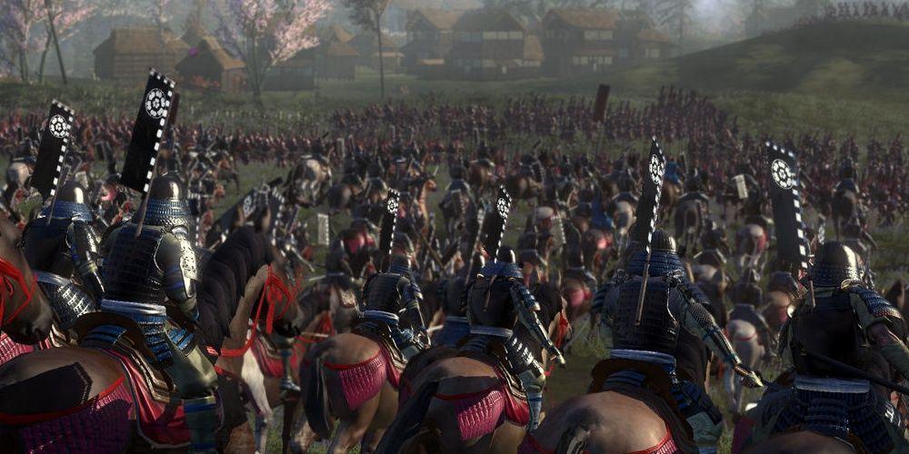 Captura de tela promocional de Total War Shogun 2 cortada