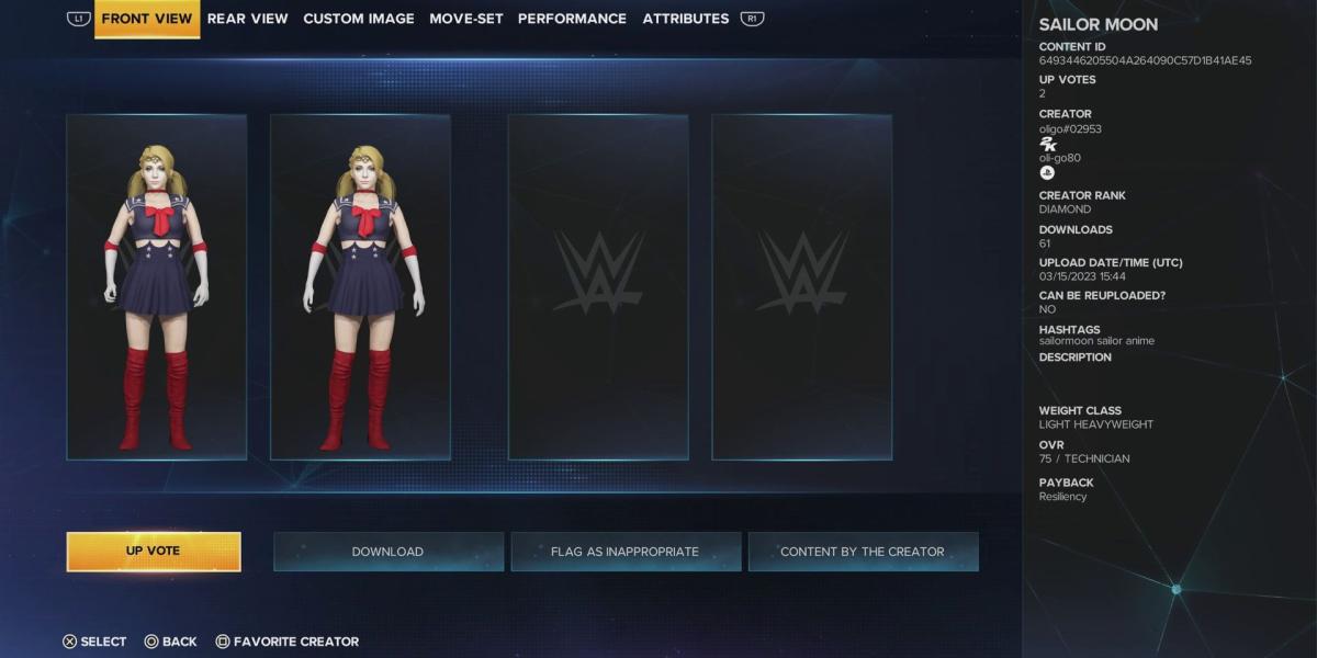 wwe-2k23-best-caws-based-on-anime-personagens-sailor-moon